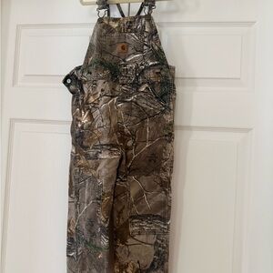 Carhartt Kids' Brown Camouflage Overalls
